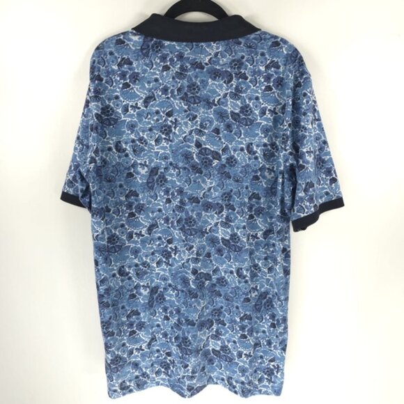 NWT ROBERT GRAHAM CLASSIC FIT AMARO Blue Polo Shirt COTTON RPP227502MCF Size M - Picture 4 of 9